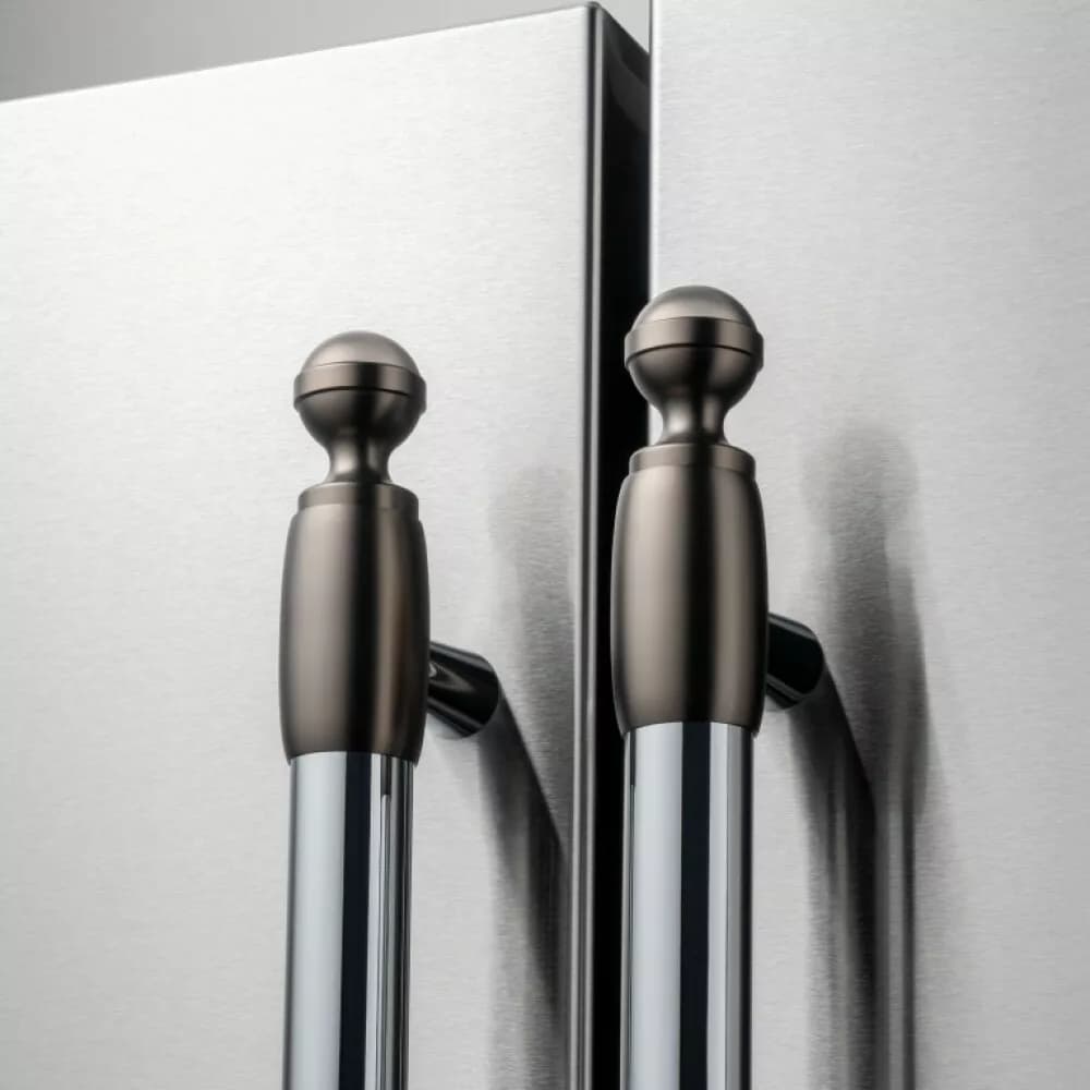 Bertazzoni ZDS2HERTSB Heritage Set mit 6 kühlschrankgriffenden – schwarzes nickel