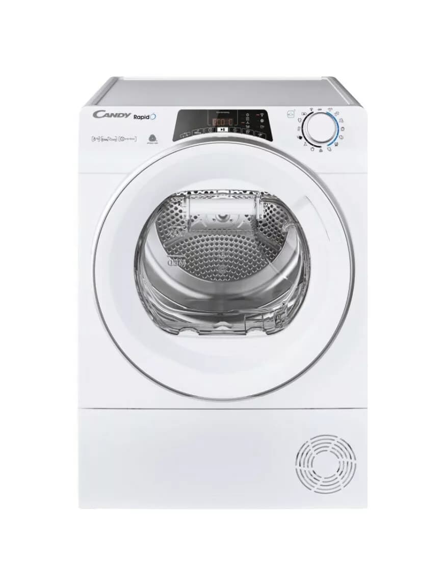 Candy ROE H8A3TSEX-S Rapidó Wärmepumpentrockner 60 cm - kapazität 8 kg - weiß
