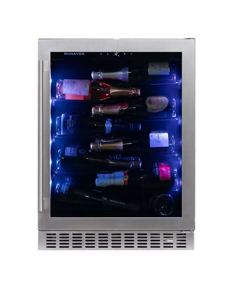 Dunavox DAUF-40.138SS Flow-40 Eingebauter weinkeller cm. 60 - 40 flaschen - silber