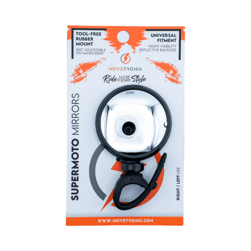 Supermoto Mirror - Universal Handlebar Mounted Mini Mirror