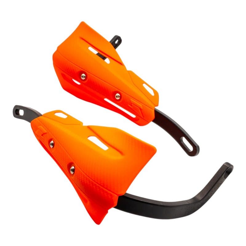 Enduro/Supermoto Carbon Style Handguards - Orange