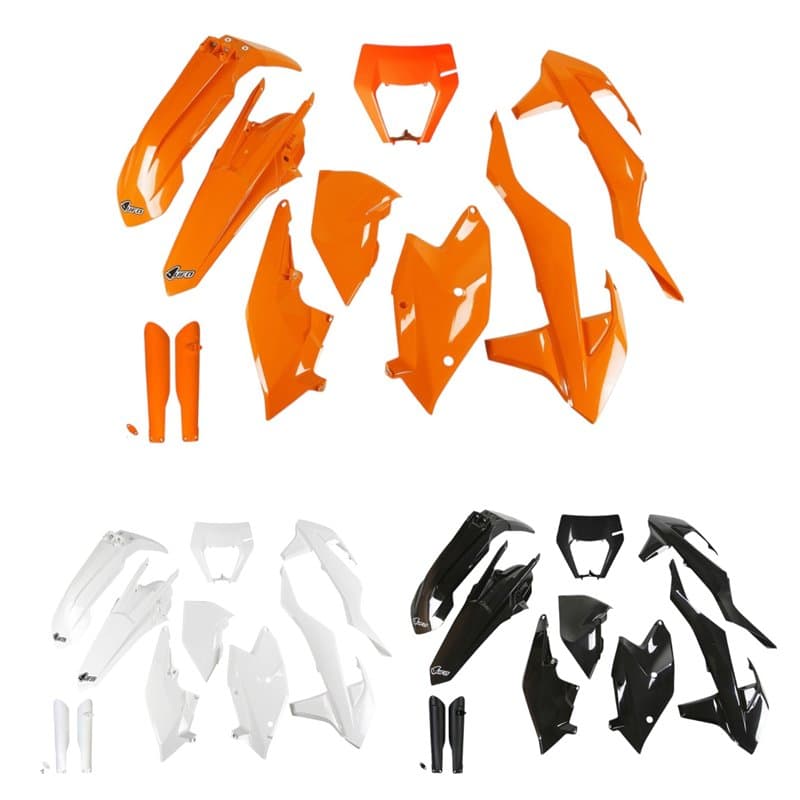 KTM EXC UFO Plastic Kit 125-500 2017-2019 - Orange