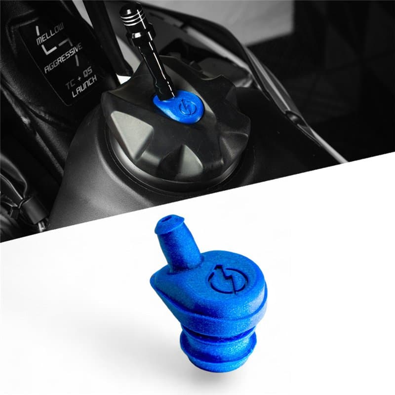 Colorful Tank Cap Insert - KTM/Husqvarna/GasGas - Metallic Blue