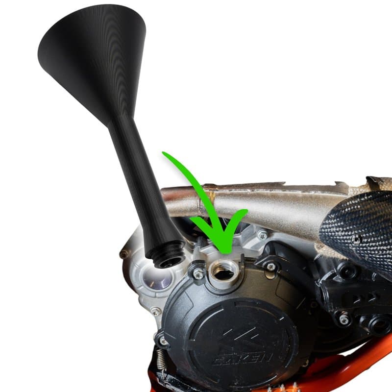 Extended Oil Funnel fits on KTM/HSQ/GasGas - Black