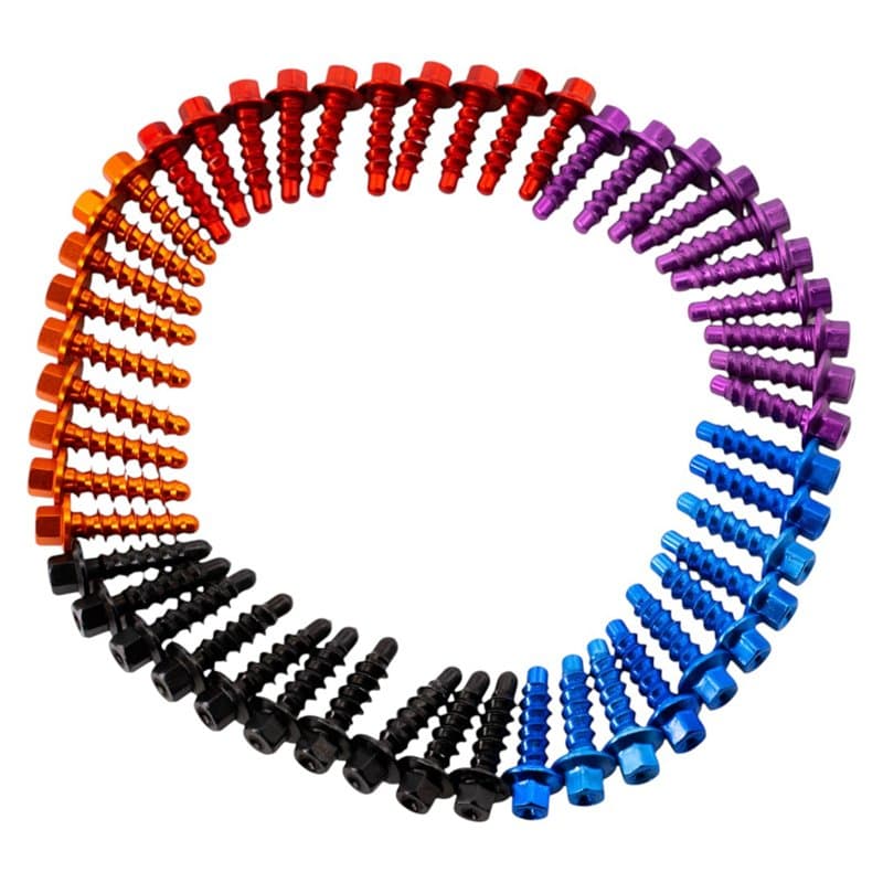Colored CNC Screws for Plastic Kit - Orange