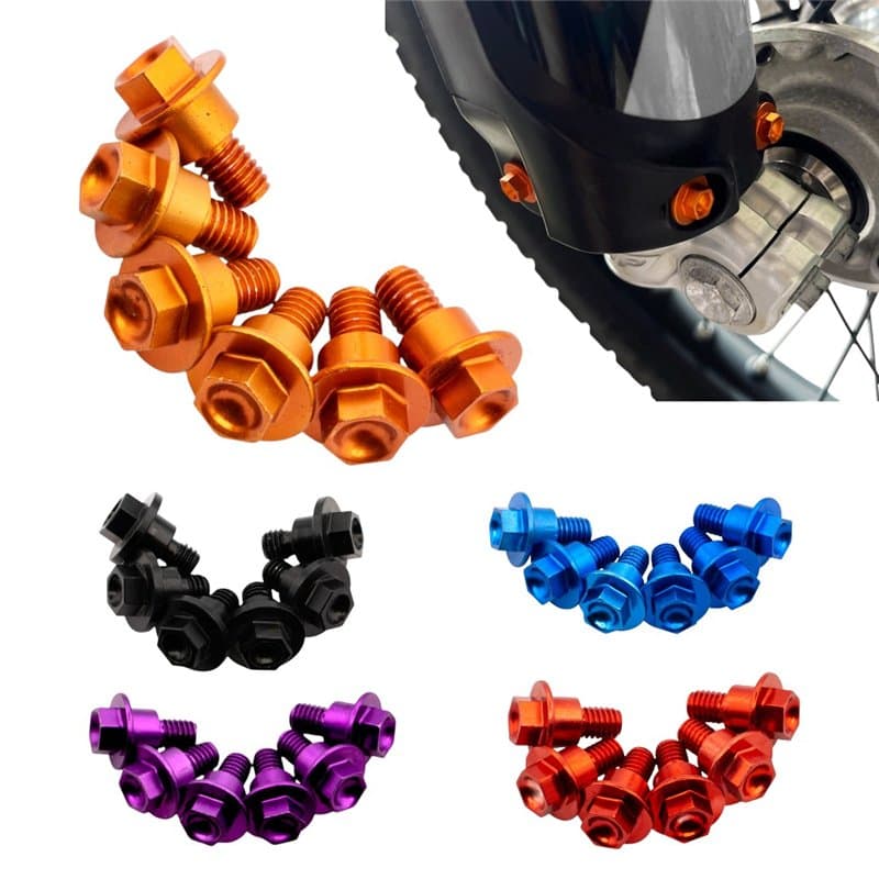 Colored CNC Fork Protector Screws
