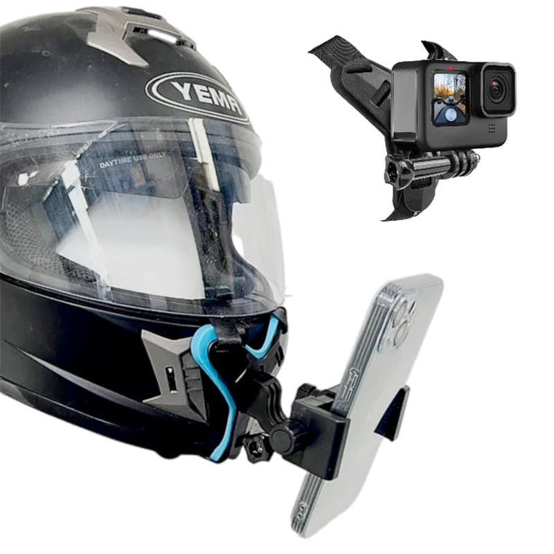 Helmet Chin Phone & Gopro Mount