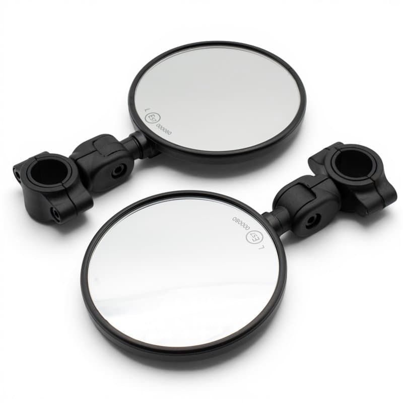 Set of 2x Supermoto Flexi Mirrors - E-Marked