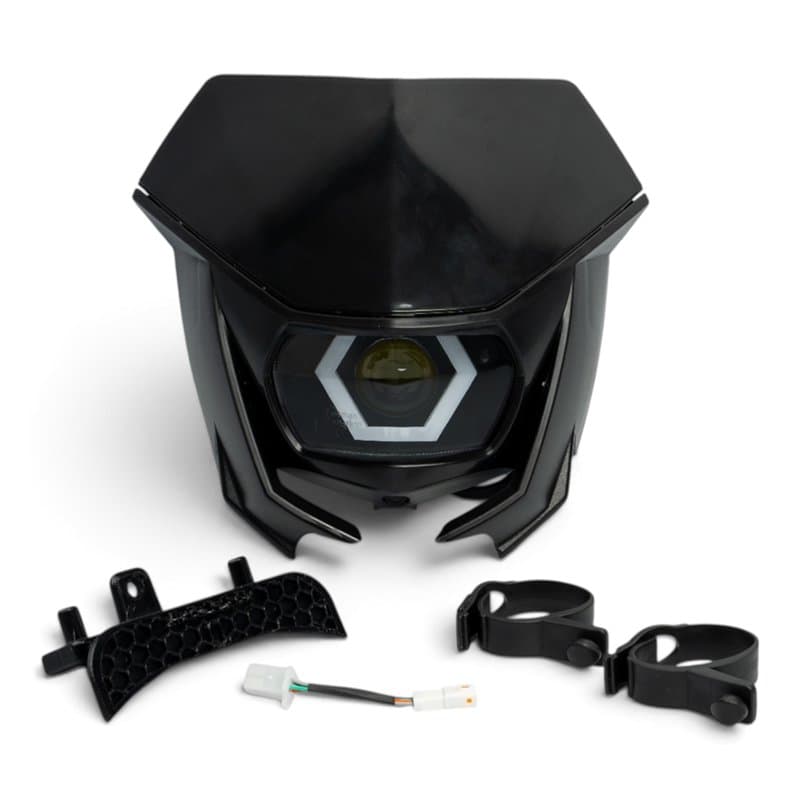 HexBeam V-Face + Plastic Mask - Talaria Komodo - Black