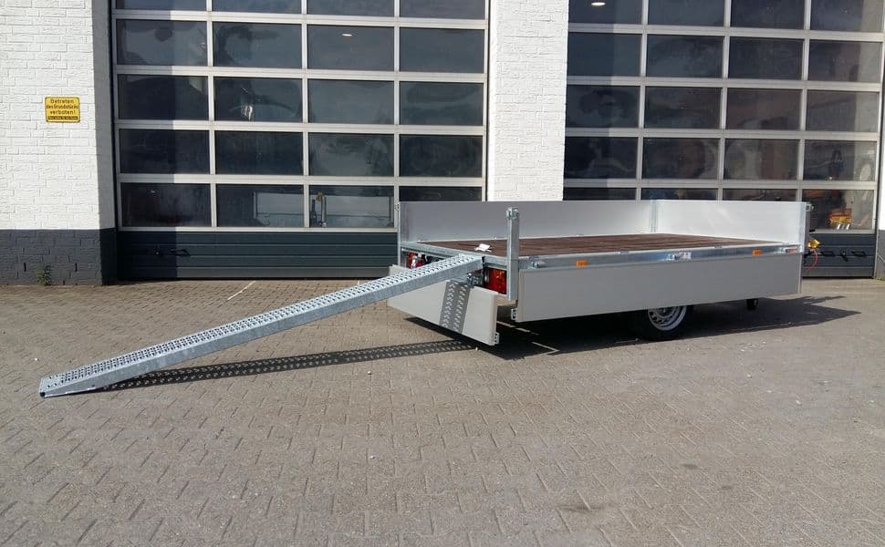 EDUARD Multi 260x150x30cm Lfh: 56cm 10" niedrig Fahrwerk Rampen (S) 1500kg
