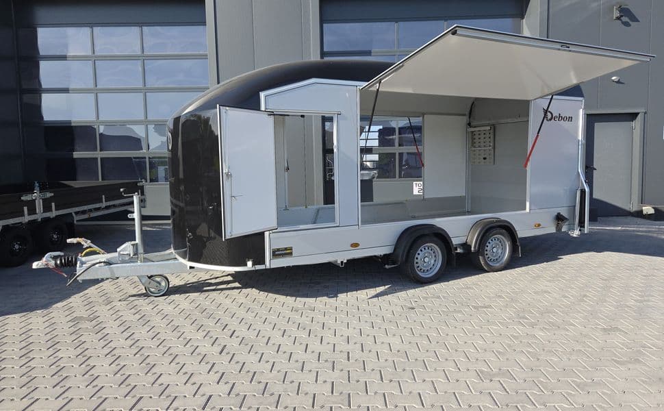 Cargo Roadster 1000 480x200x206cm Poly black Seitenklappen Seitentüren Rampe Pullman 100km/H 3500kg