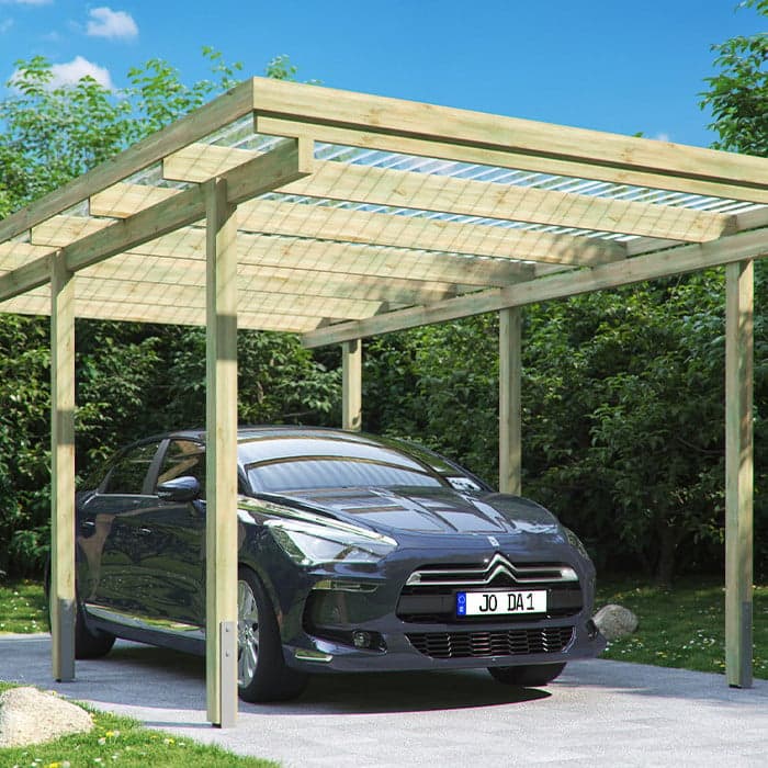 Carport Simple - 300x500x250 cm-EDEN