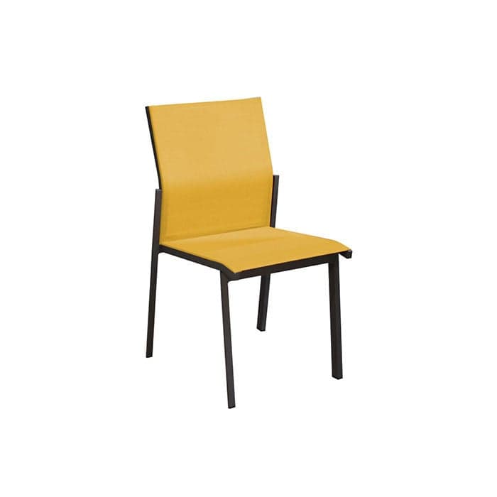 Chaise de jardin empilable aluminium et toile - Delia-PROLOISIRS