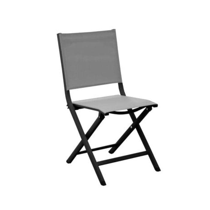 Chaise de jardin pliante aluminium et toile - Théma-PROLOISIRS