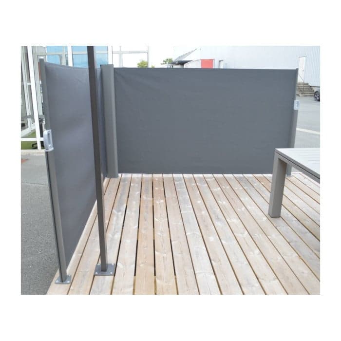 Brise-vue angle aluminium et toile - L.300 x H.160 cm-PROLOISIRS