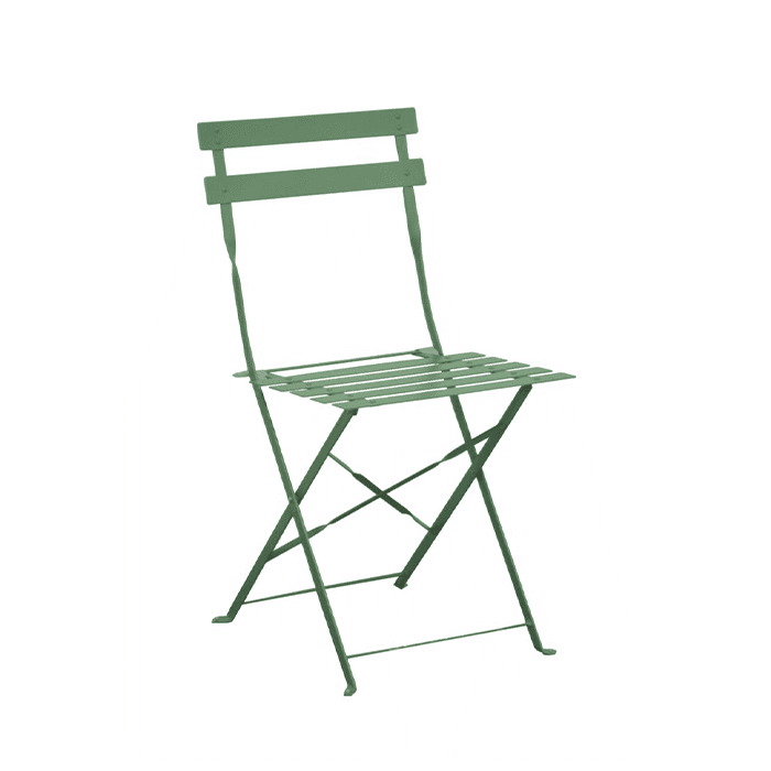 Lot de 2 Chaises de jardin pliante acier époxy - Cuba-PROLOISIRS