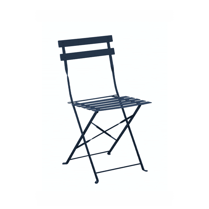 Lot de 2 Chaises de jardin pliante acier époxy - Cuba-PROLOISIRS