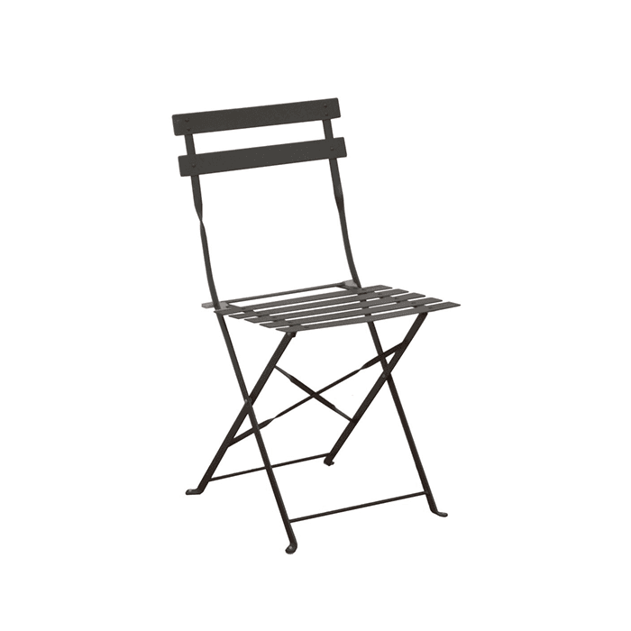 Lot de 2 Chaises de jardin pliante acier époxy - Cuba-PROLOISIRS