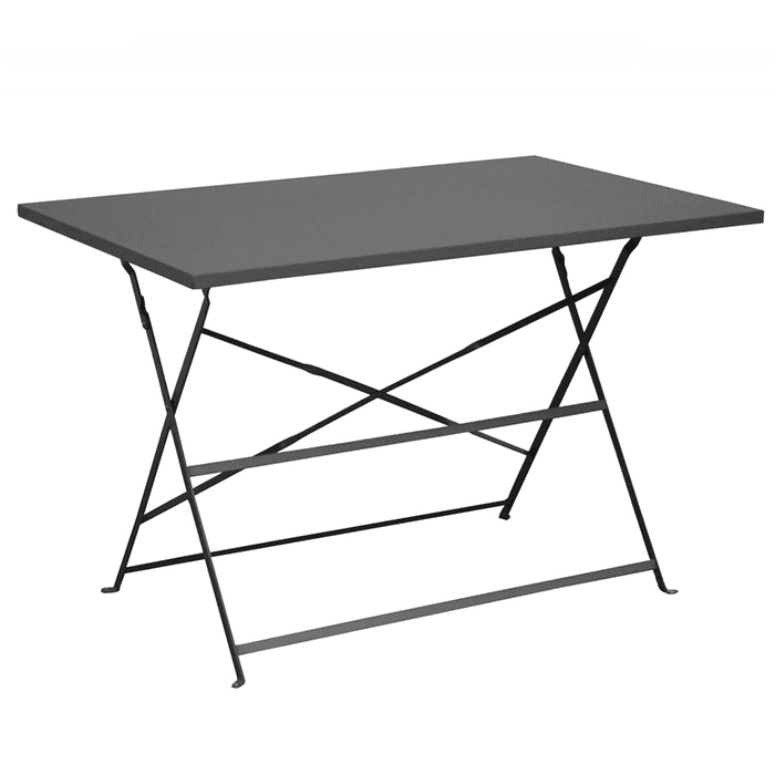 Table de jardin pliante acier époxy - Cuba - L.110 x l.70 cm - 4 personnes-PROLOISIRS