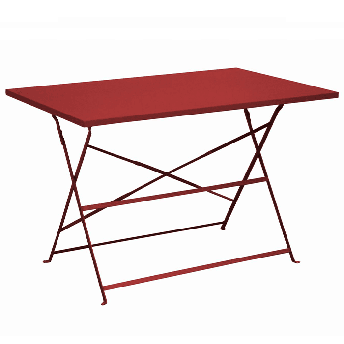 Table de jardin pliante acier époxy - Cuba - L.110 x l.70 cm - 4 personnes-PROLOISIRS