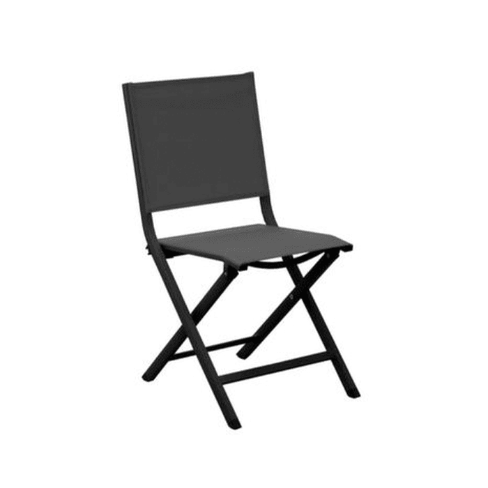 Chaise de jardin pliante aluminium et toile - Théma-PROLOISIRS
