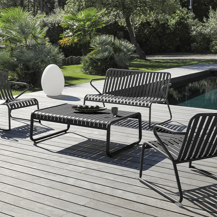 Canapé de jardin aluminium - Vero - 2 places-OCÉO