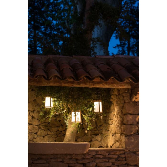 Lanterne solaire nomade Teck/aluminium - Tecka - Les Jardins®-LES JARDINS