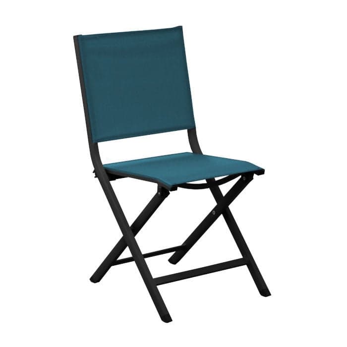 Chaise de jardin pliante aluminium et toile - Théma-PROLOISIRS