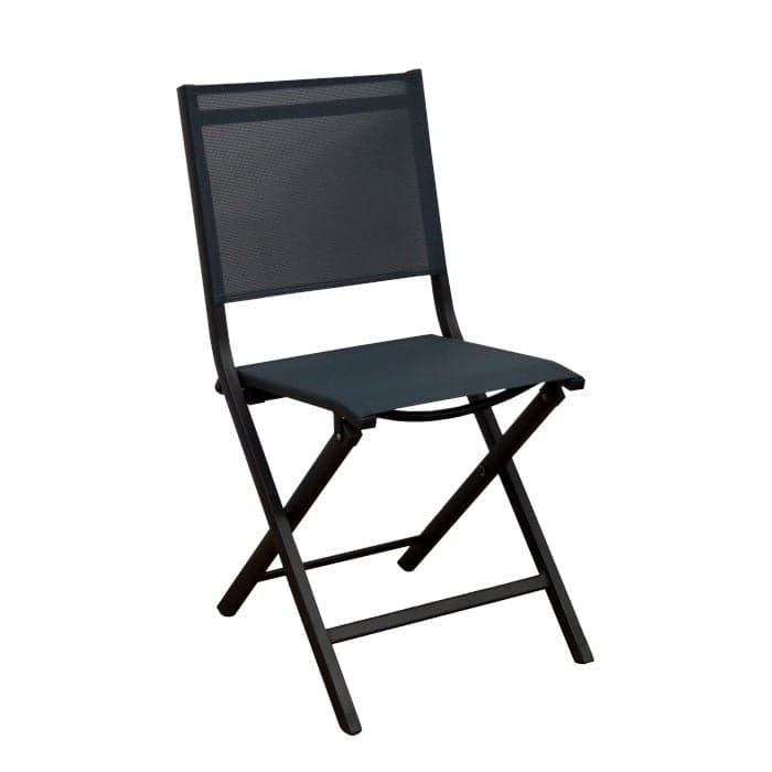 Chaise de jardin pliante aluminium et toile - Théma-PROLOISIRS