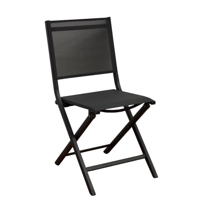 Chaise de jardin pliante aluminium et toile - Théma-PROLOISIRS