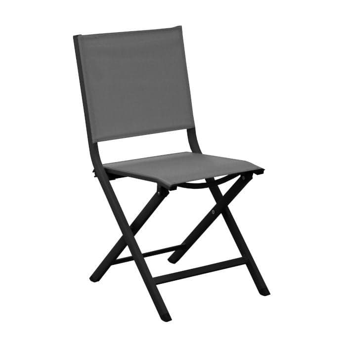 Chaise de jardin pliante aluminium et toile - Théma-PROLOISIRS