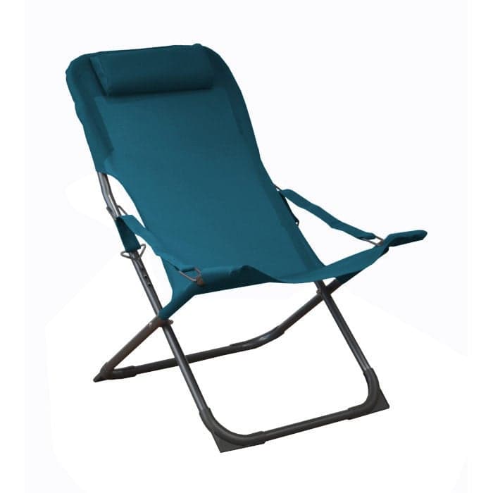 Relax pliant acier cataphorèse et toile - Easy-PROLOISIRS