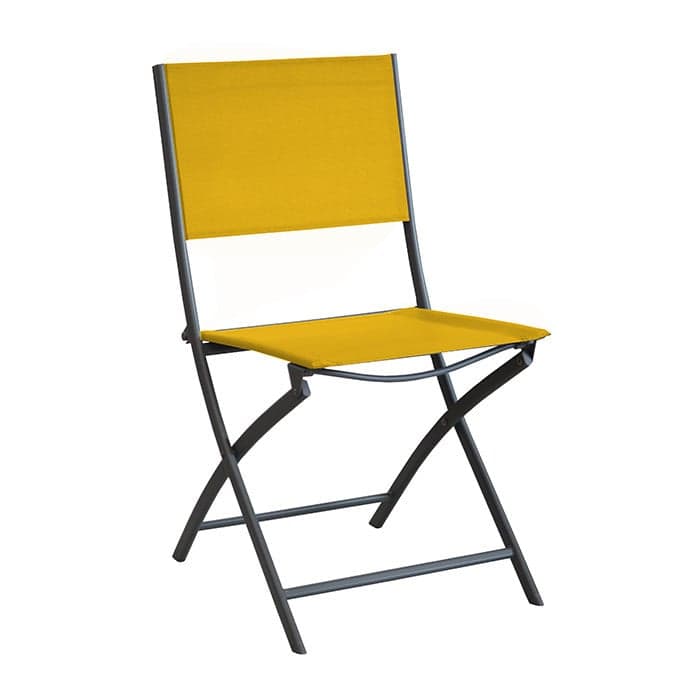 Chaise de jardin pliante acier cataphorèse et toile - Dream-PROLOISIRS