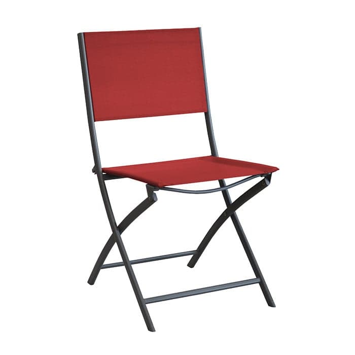 Chaise de jardin pliante acier cataphorèse et toile - Dream-PROLOISIRS