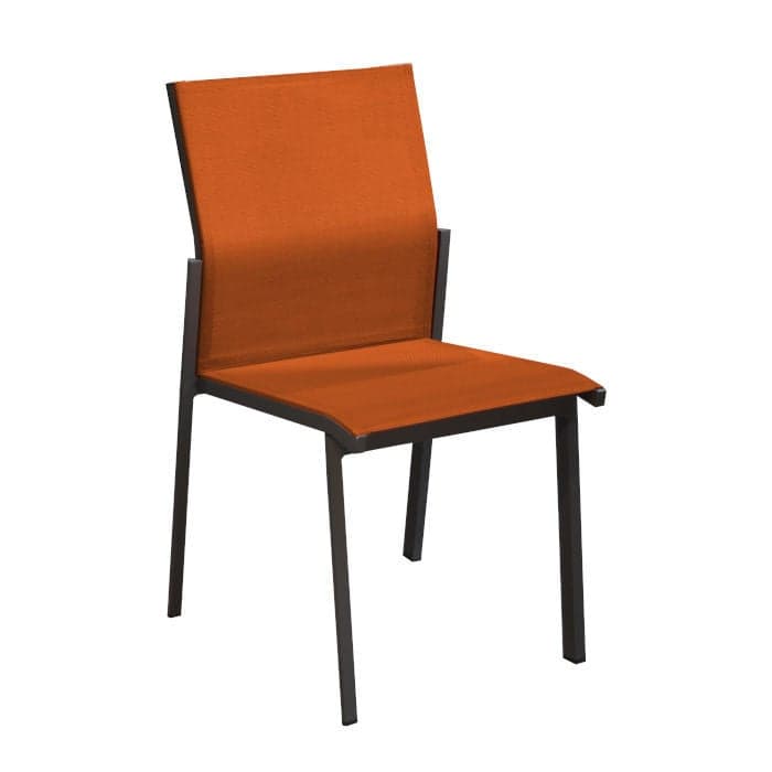 Chaise de jardin empilable aluminium et toile - Delia-PROLOISIRS