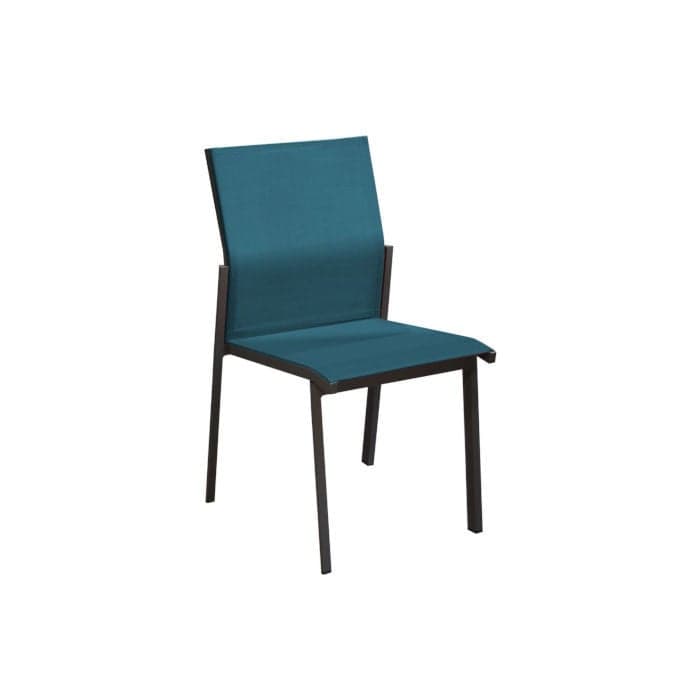 Chaise de jardin empilable aluminium et toile - Delia-PROLOISIRS