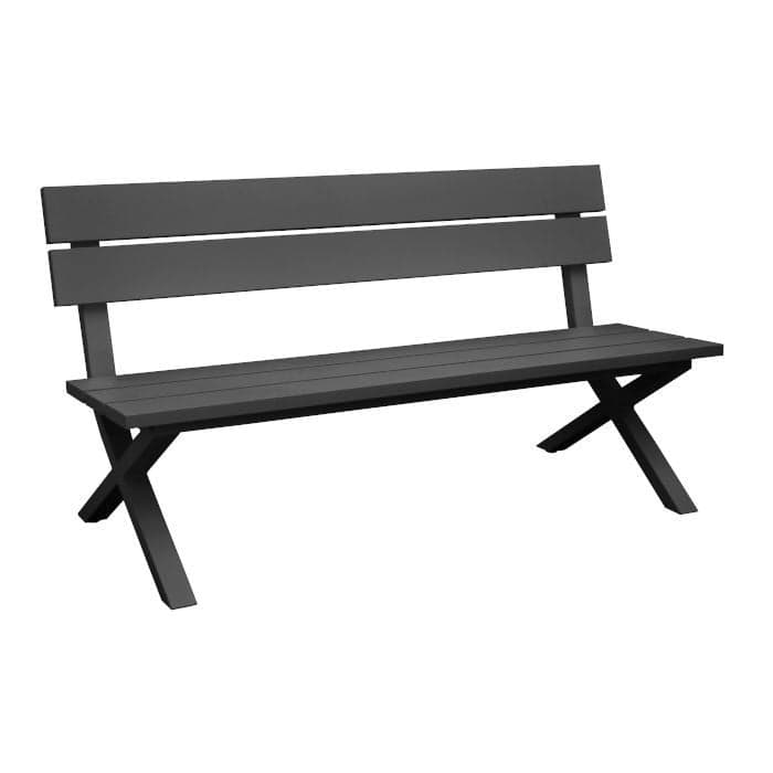 Banc de jardin aluminium - Crossway - 2 places-PROLOISIRS