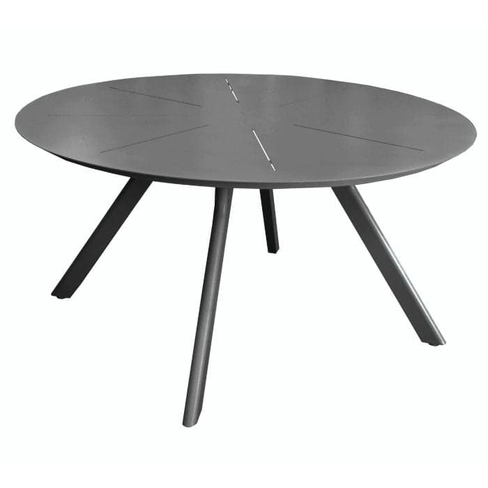 Table de jardin ronde aluminium - Seven - Ø 150 cm - 6 personnes-OCÉO