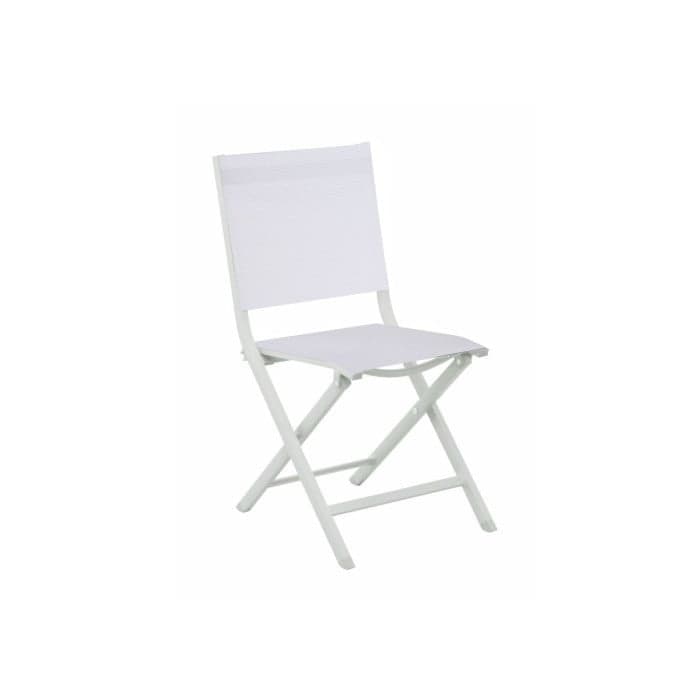 Chaise de jardin pliante aluminium et toile - Théma-PROLOISIRS