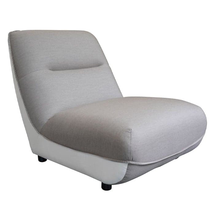 Fauteuil bas de jardin aluminium et tissu - Cosi-OCÉO