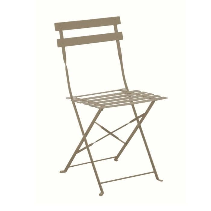 Lot de 2 Chaises de jardin pliante acier époxy - Cuba-PROLOISIRS