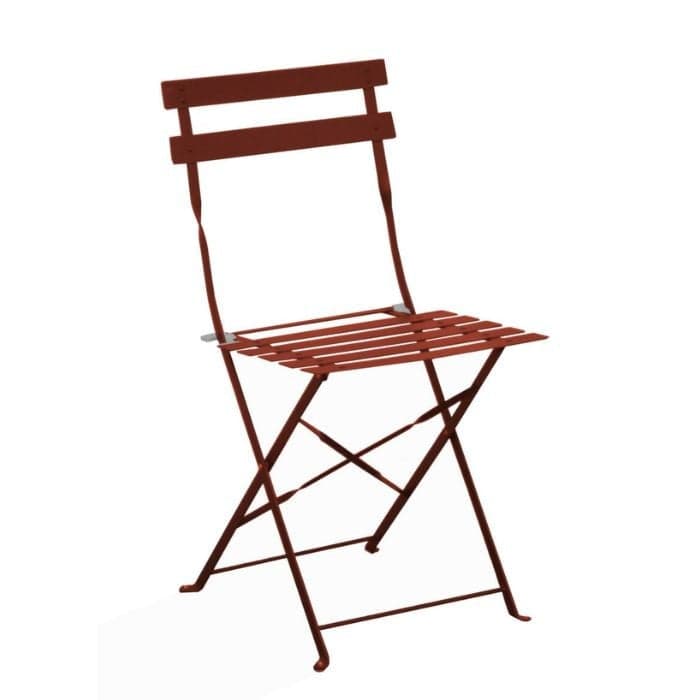 Lot de 2 Chaises de jardin pliante acier époxy - Cuba-PROLOISIRS