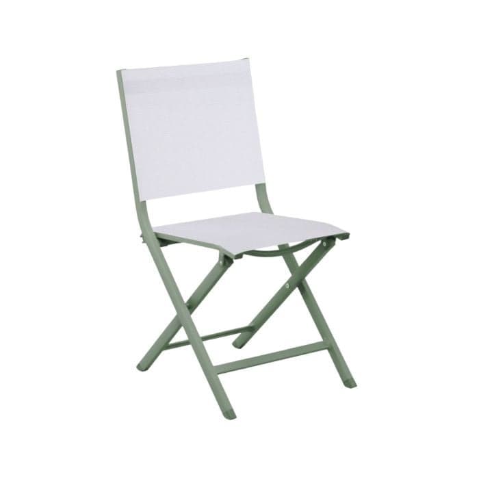 Chaise de jardin pliante aluminium et toile - Théma-PROLOISIRS