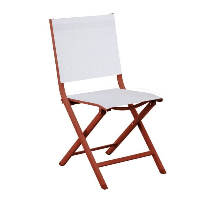 Chaise de jardin pliante aluminium et toile - Théma-PROLOISIRS