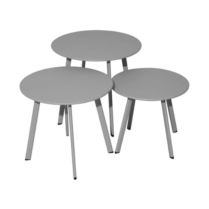 Table basse de jardin ronde acier époxy - Massaï - Ø 45 cm-PROLOISIRS