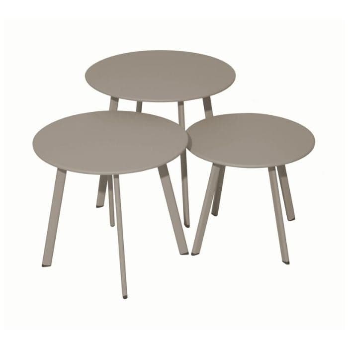 Table basse de jardin ronde acier époxy - Massaï - Ø 45 cm-PROLOISIRS