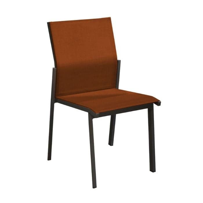 Chaise de jardin empilable aluminium et toile - Delia-PROLOISIRS