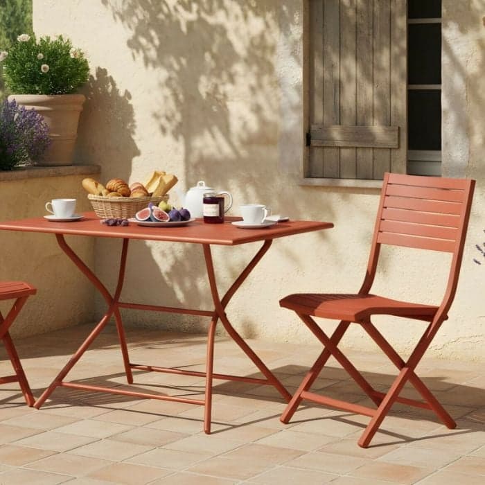 Chaise de jardin pliante aluminium - Lucca-PROLOISIRS