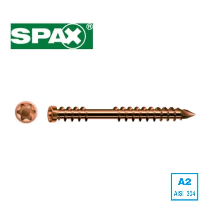 Vis 5x50 A2 Antique Spax Terrasse BTE 200-SPAX