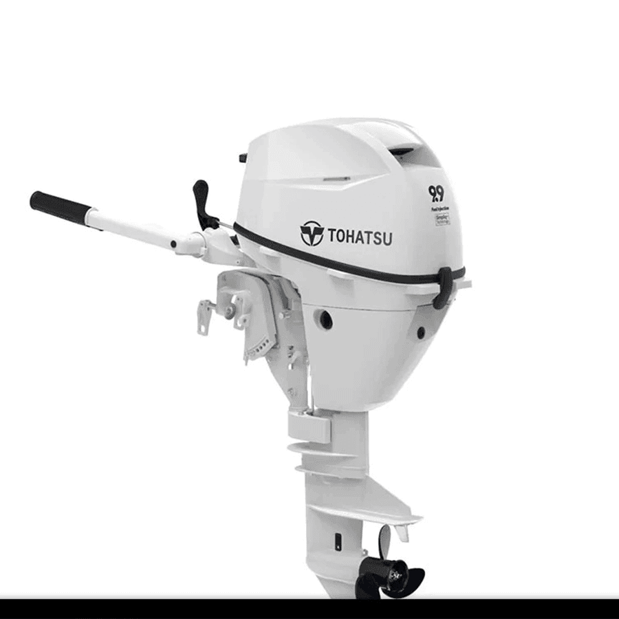 Tohatsu MFS9.9CYWS 4Takt-Außenbordmotor – Kurzschaft – Pinne – Handstart – Belugaweiß – Modelljahr 2025 – inkl. Erstinspektion & Registrierung